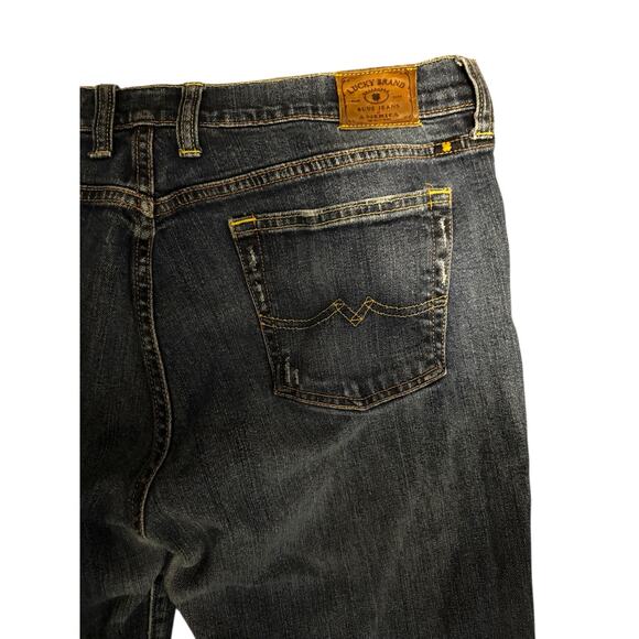 Lucky Brand Sweet ’N Low Bootcut Jeans Men’s 36/33 Dark Wash Stretch - Picture 4 of 8